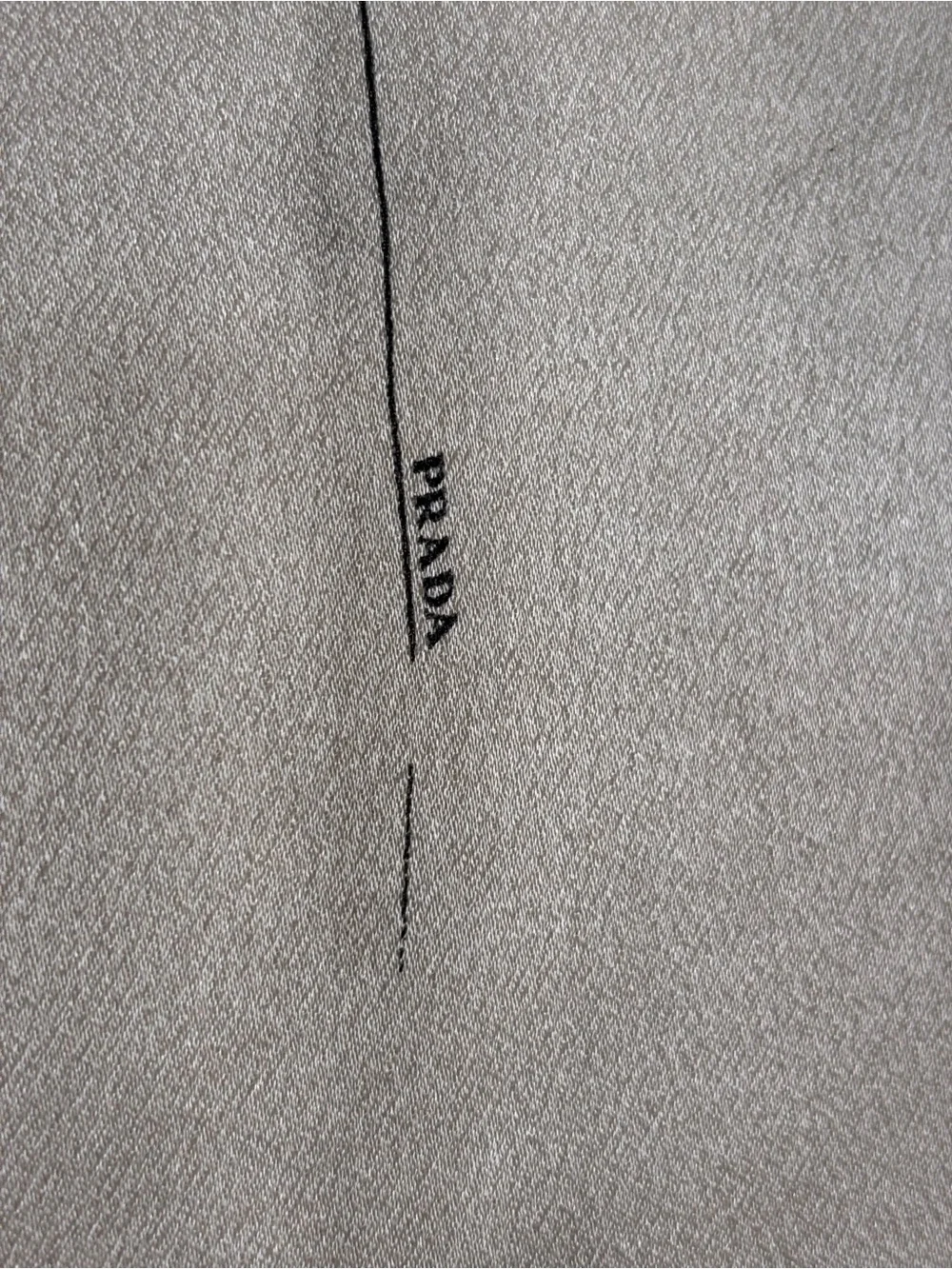 PRADA Vintage Oversized Silk Scarf Shawl 53” X 53” Gray Minimalist Logo Print - Picture 16 of 17